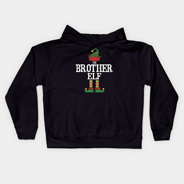 Brother Elf Matching Family Group Christmas Party Pajamas Kids Hoodie by uglygiftideas